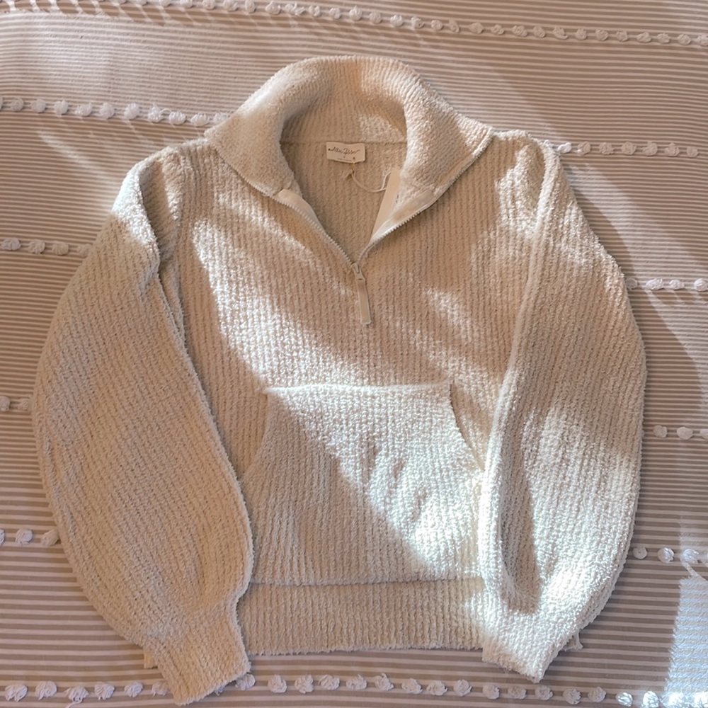 Allie Rose quarter zip pullover sweatshirt - size small